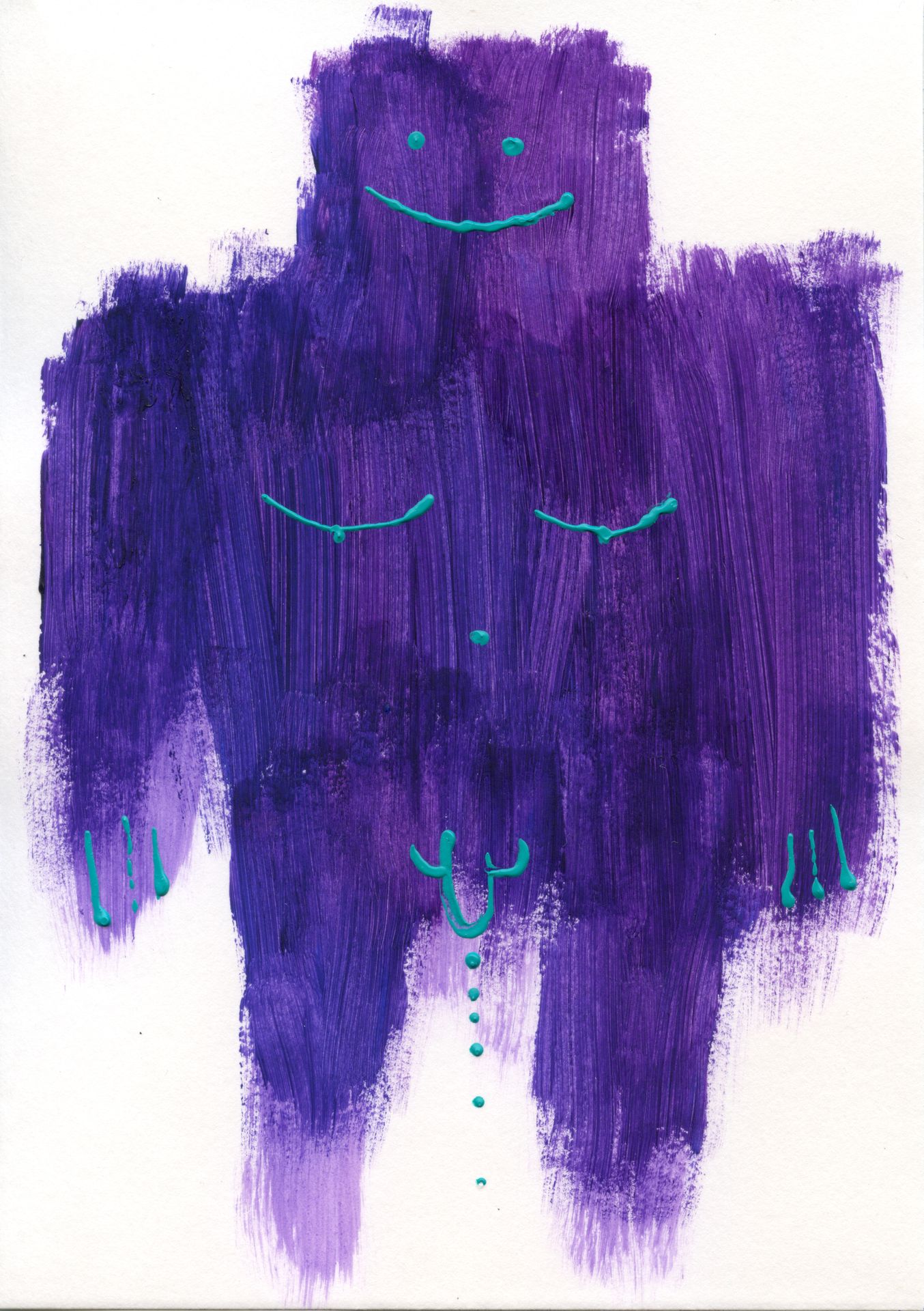 abbastanza acrylic paintings portrait